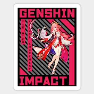 Yae Miko | Genshin Impact Sticker